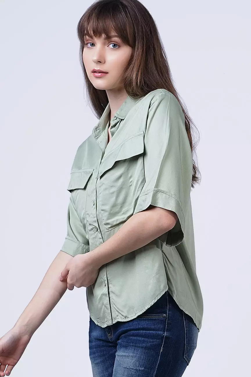 Kemeja Wanita Acadia Sage