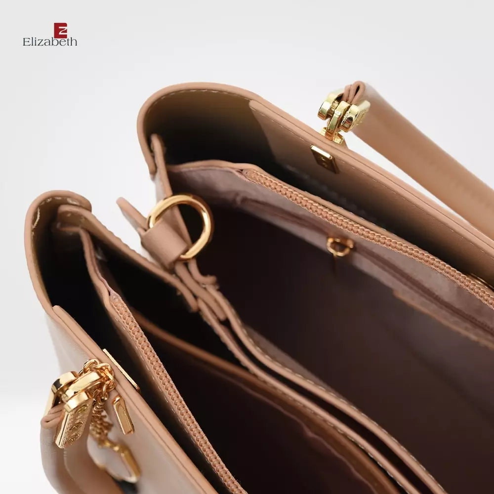 Tas Elizabeth Becka Handbag Cream