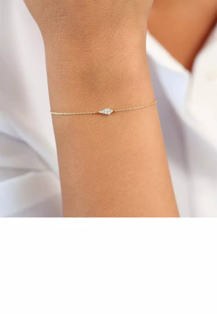 Buy Mooclife 925 Sterling Silver Plated Gold Simple Fashion