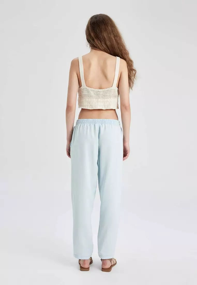 Carrot Fit High Waist Ankle Length Pants B7211Ax24Sm