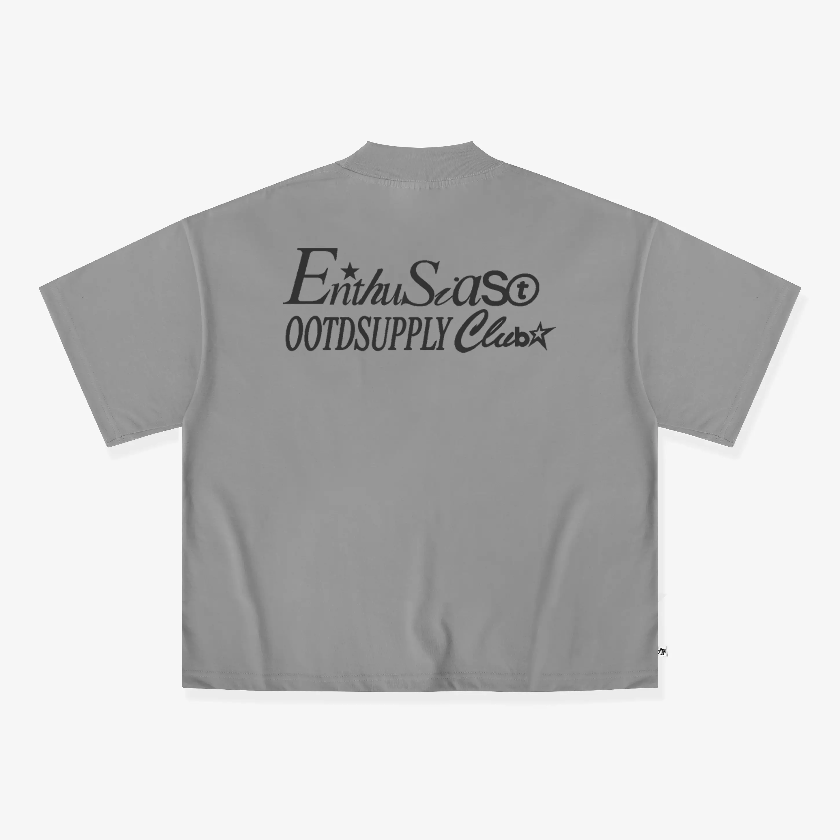 OOTDSUPPLY Boxy Fit Oversize Unique Dark Grey & Stone Grey l Tshirt Boxyfit l Kaos Boxy OVZBX021