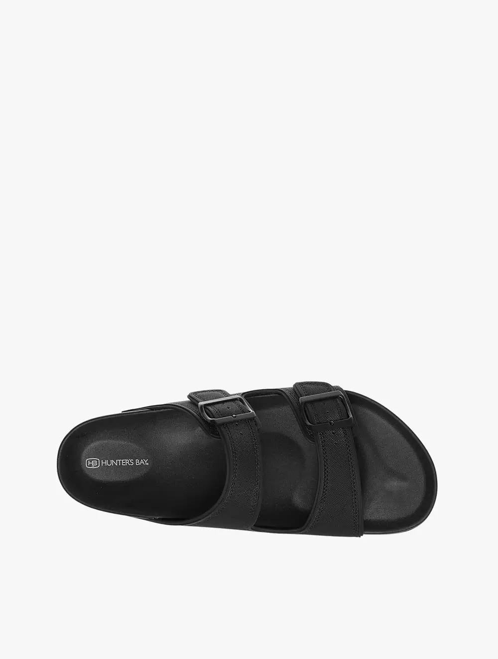 Payless State Street Mens Kennedy Dbl Strap Sandals - Black_01