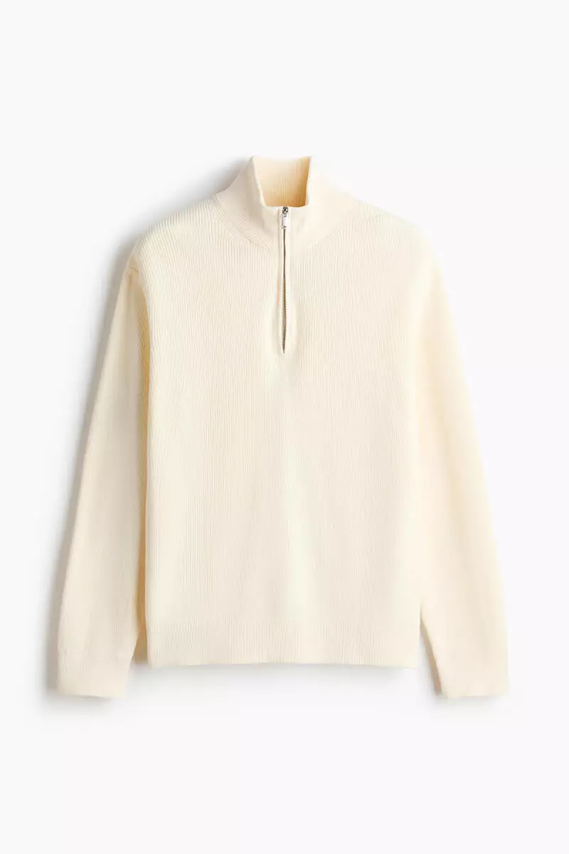 Regular Fit Zip-top jumper