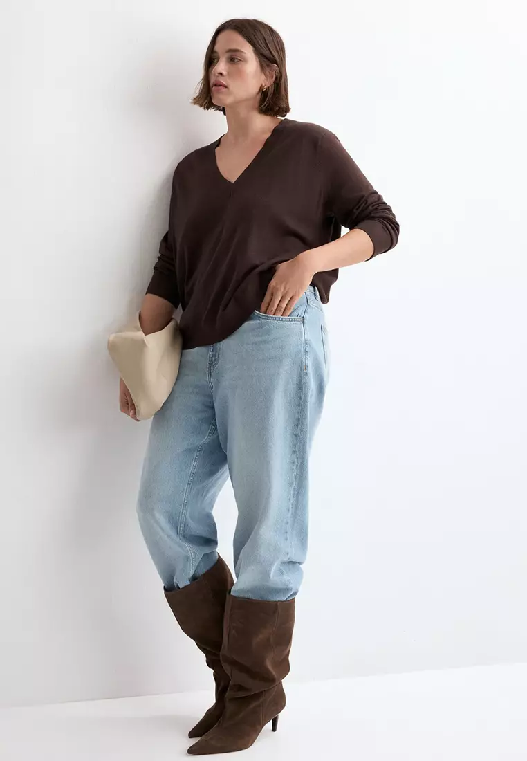 V-Neck Knit Sweater