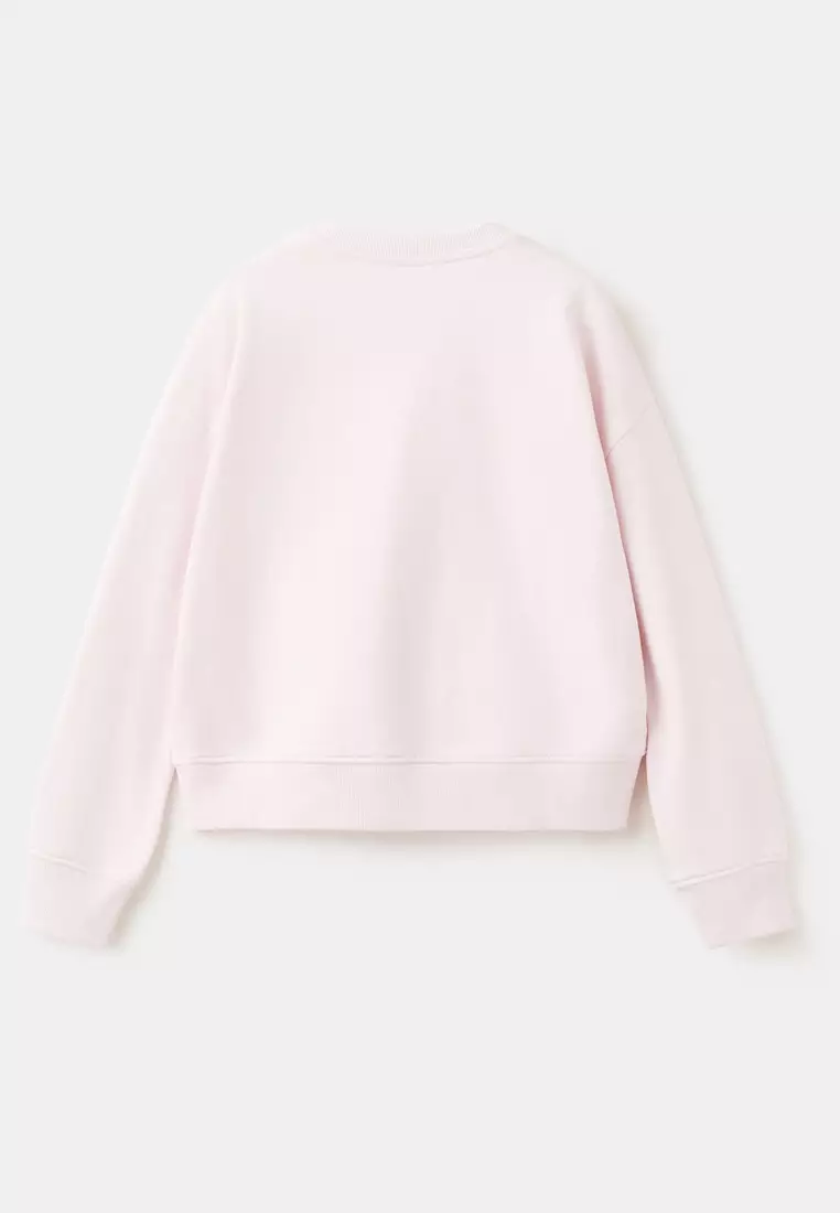 Cotton Sweatshirt With Text