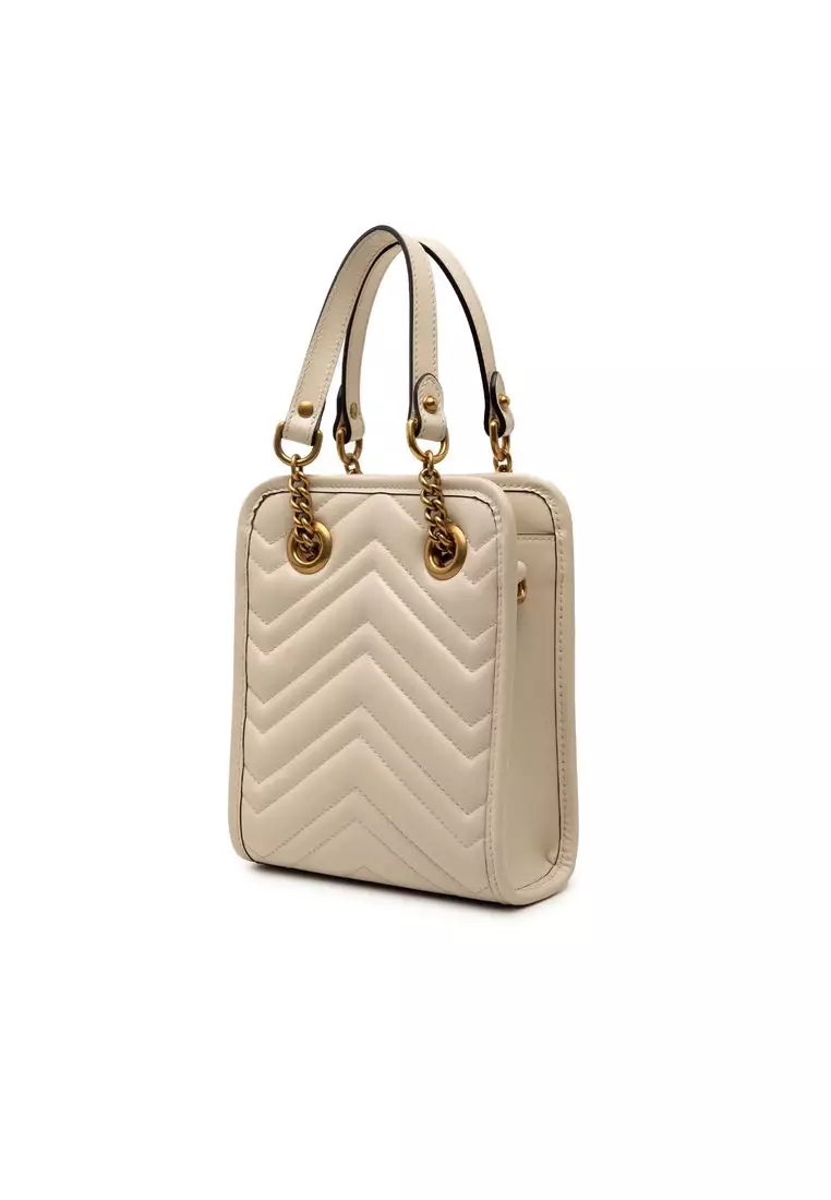 Pre-Loved Gucci Mini Gg Marmont Matelasse Leather Satchel