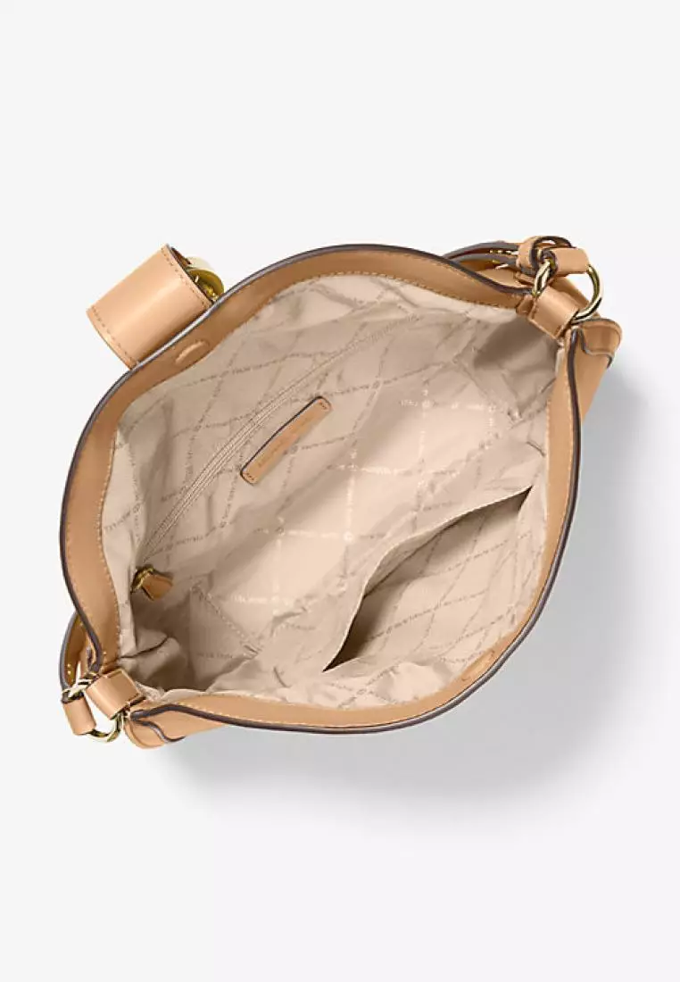 Michael Kors Gabby Large Hobo Shoulder Bag Camel