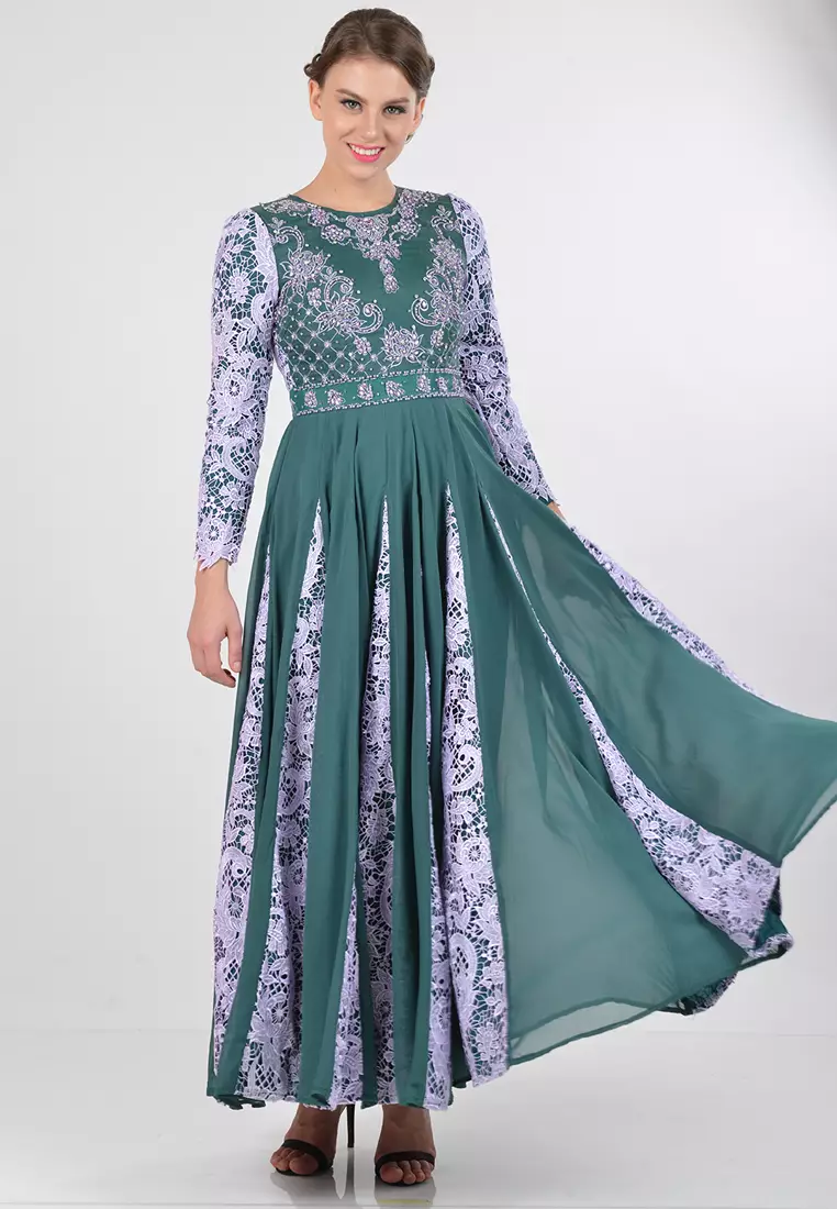Bibiq Gamis Brokat Sifone Sutra
