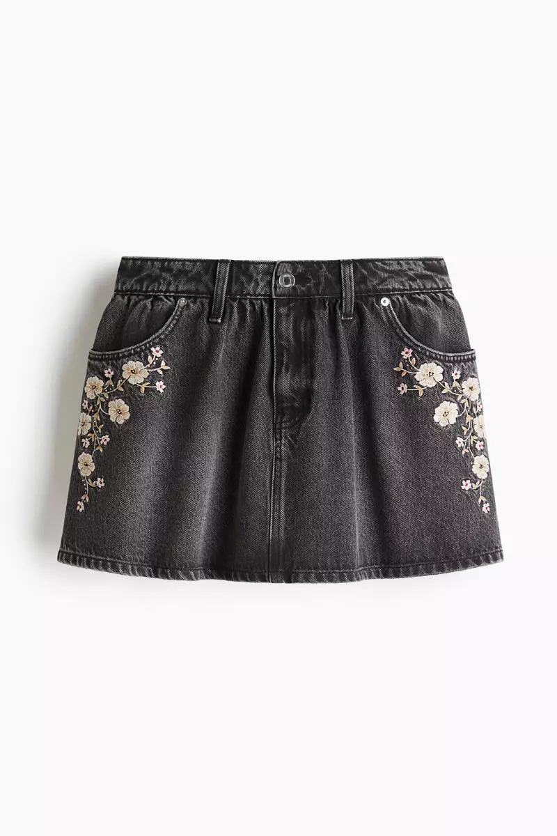 Denim mini skirt