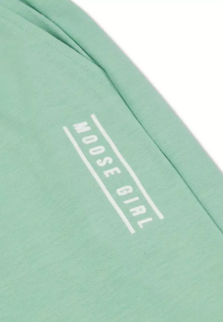 Buy MOOSE GIRL Girls Long Sleeves Crop Top Blouse With Jogger Pants Set