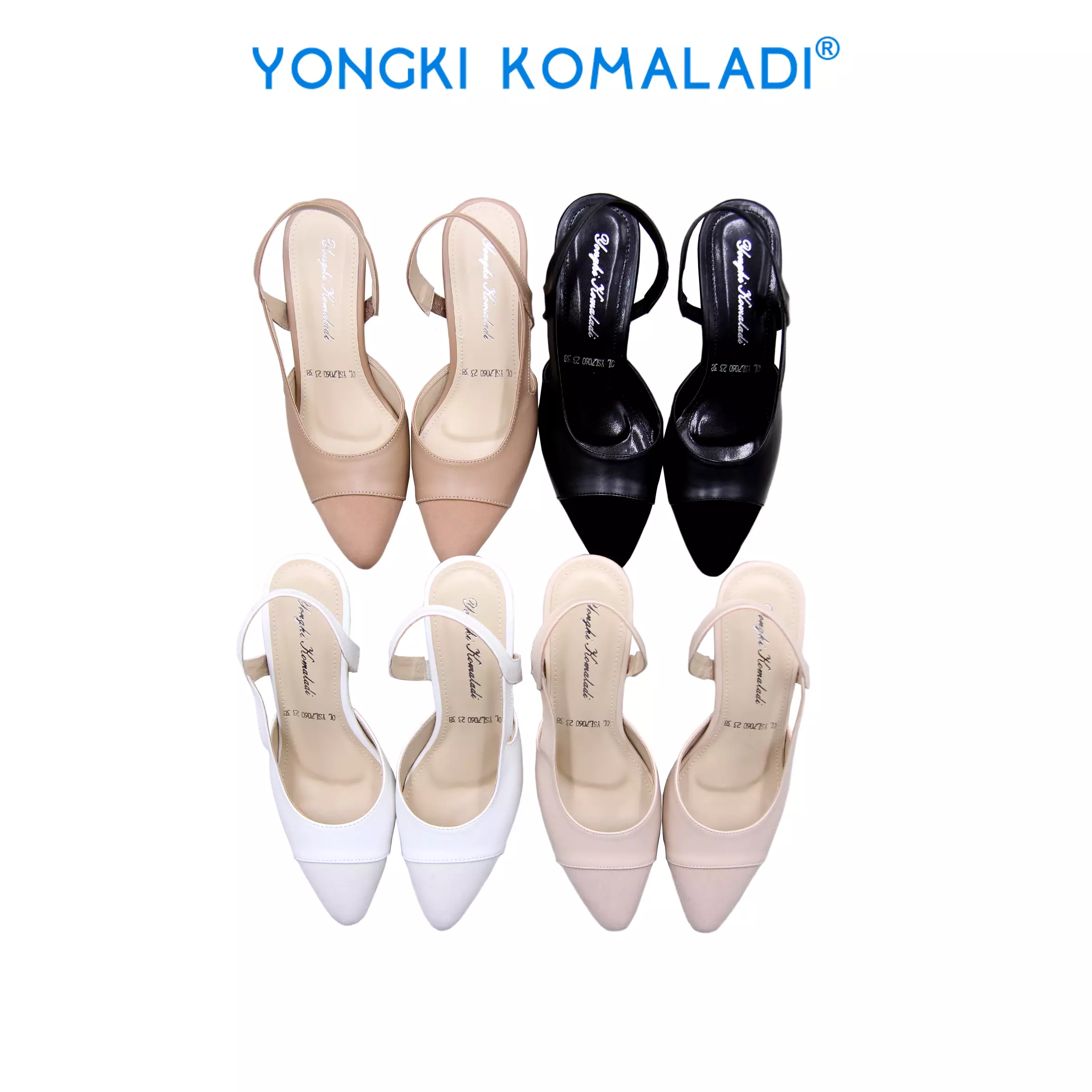 [ ORIGINAL ] YONGKI KOMALADI HEELS OL-YSL7060-23 COKLAT MUDA