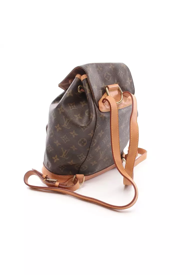 LOUIS VUITTON Brown Monogram Canvas Montsouris MM Backpack - The Purse  Ladies