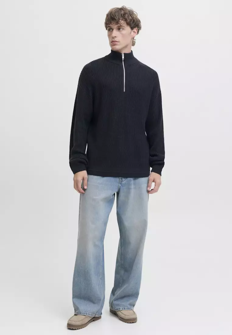 Half Zip Knit Sweater