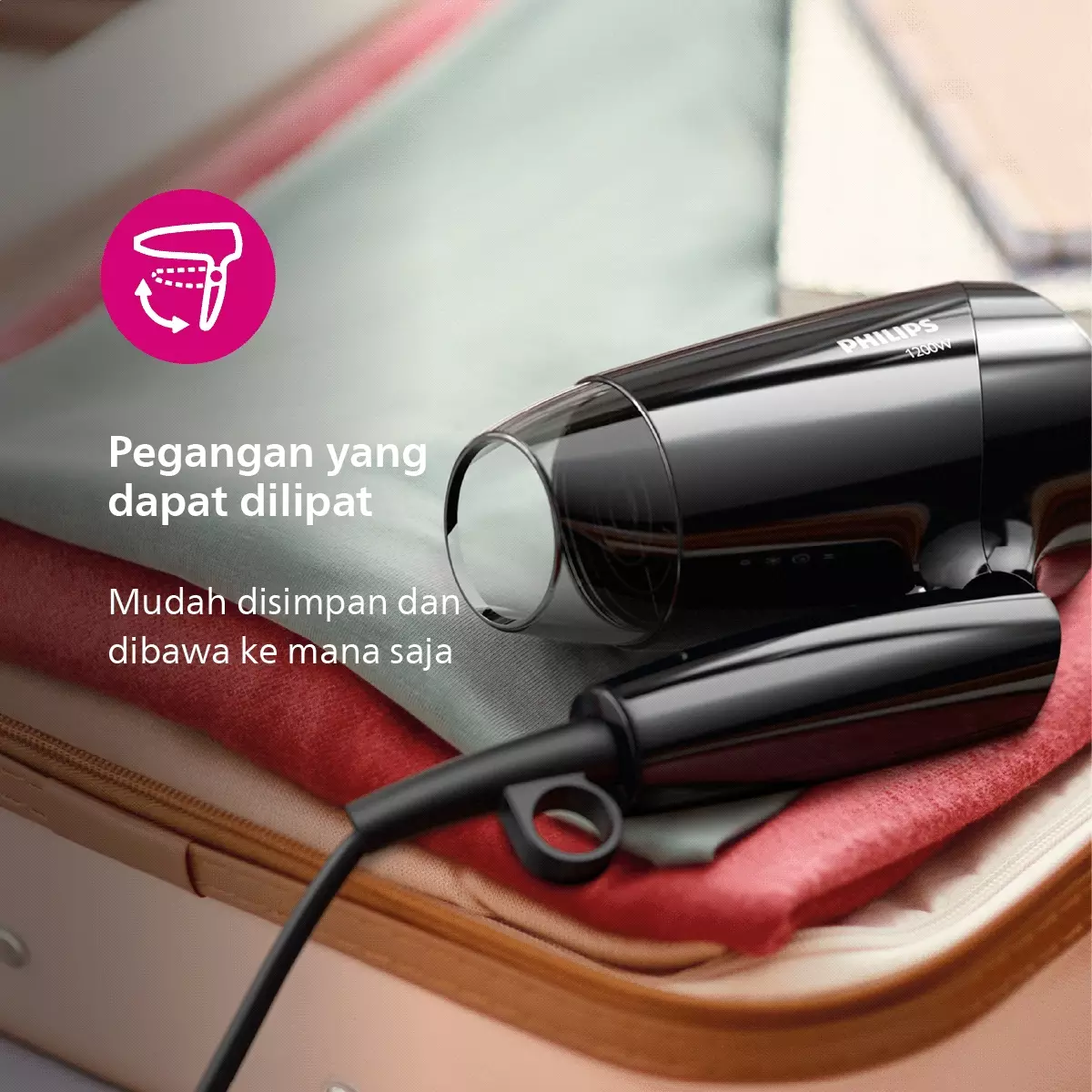 Philips Hair Dryer Essential Care BHC010/12 Pengering Rambut