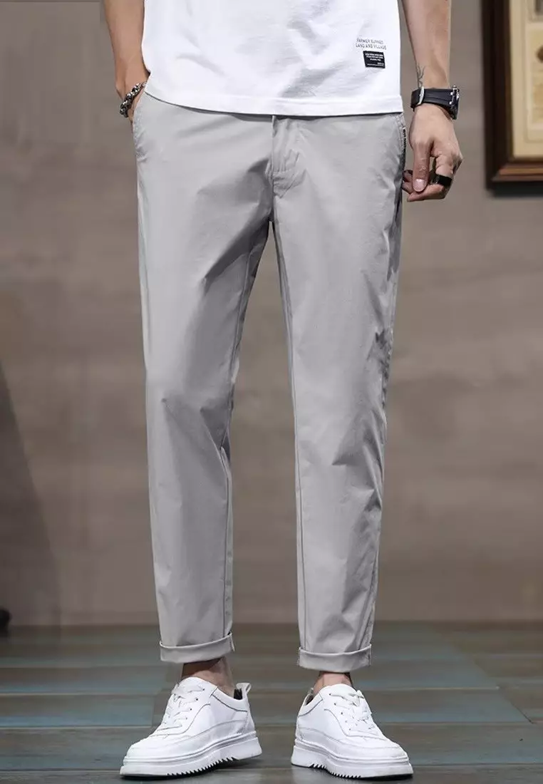 Elasticated Waist Slim Pants