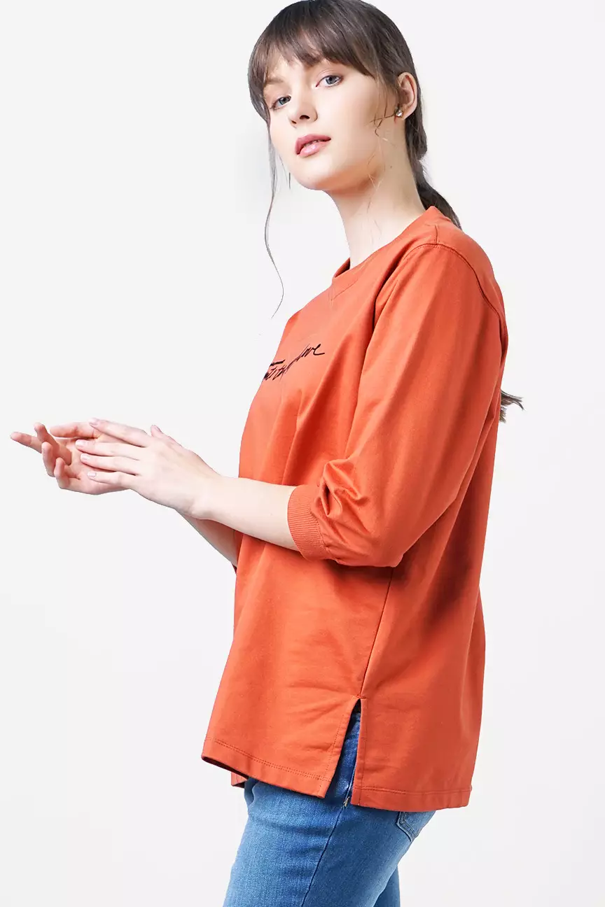 Sweater Wanita Rexa Orange