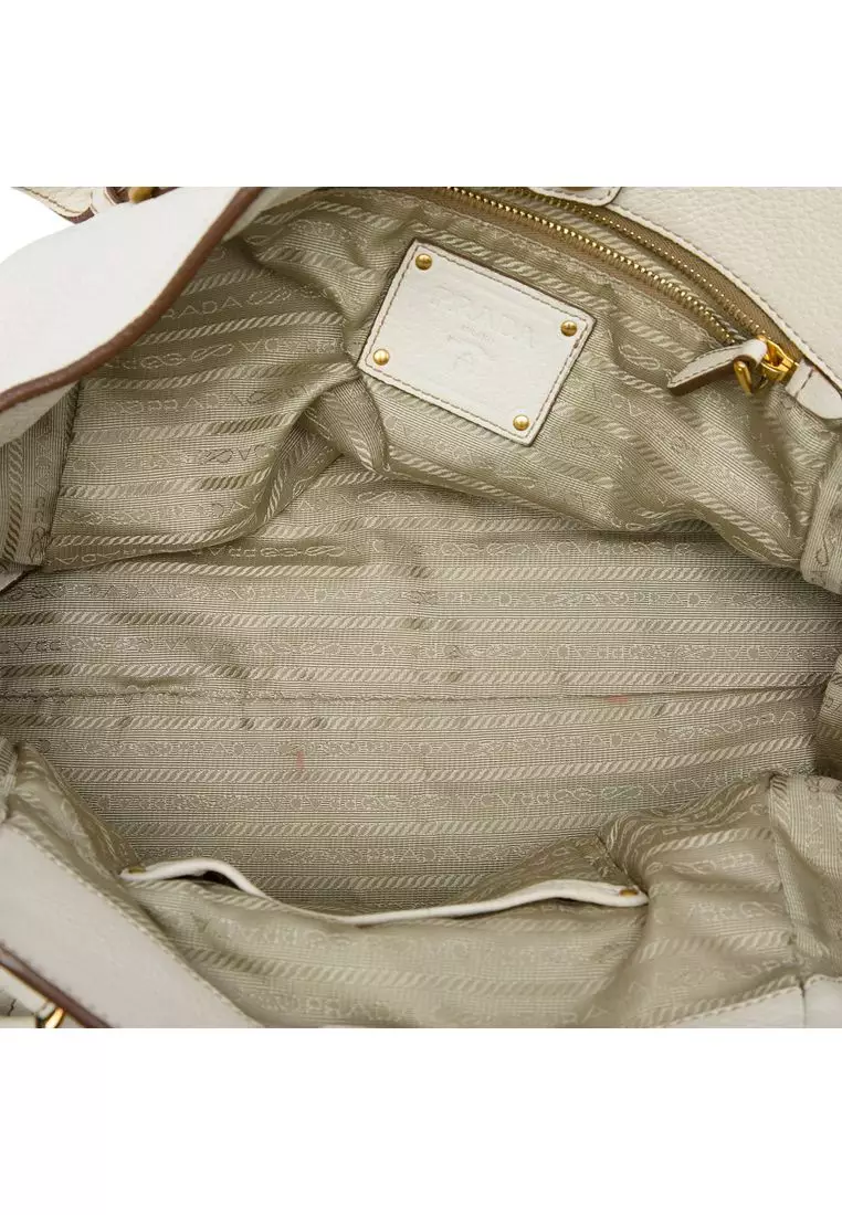 Pre-Loved Prada Vitello Daino Convertible Tote