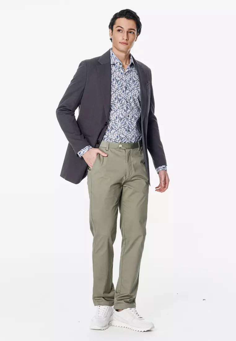 Dark Grey Cooling Stretch Knit Blazer