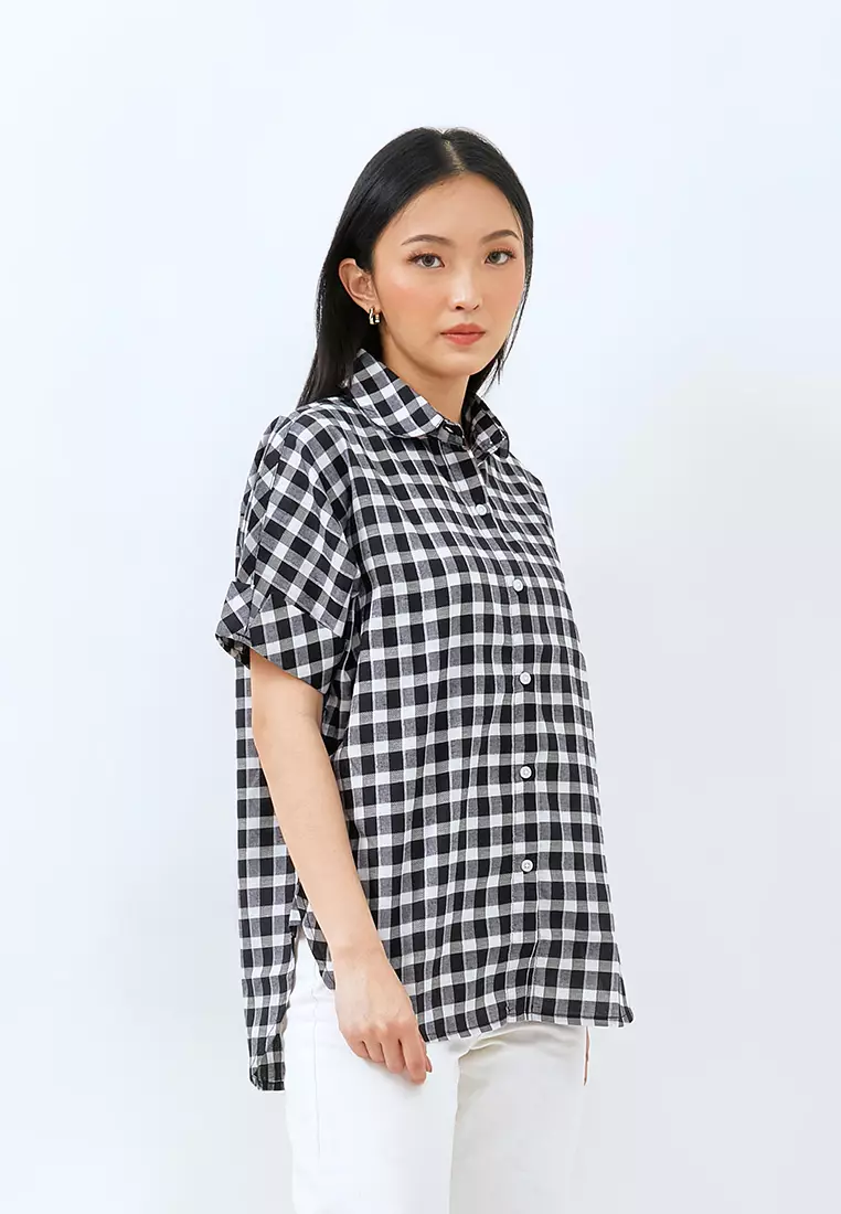 Carvil Kemeja Wanita JOVA-BLK