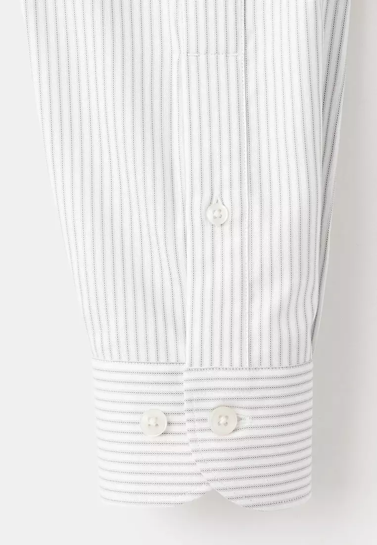 100% Cotton Slim-Fit Striped Shirt