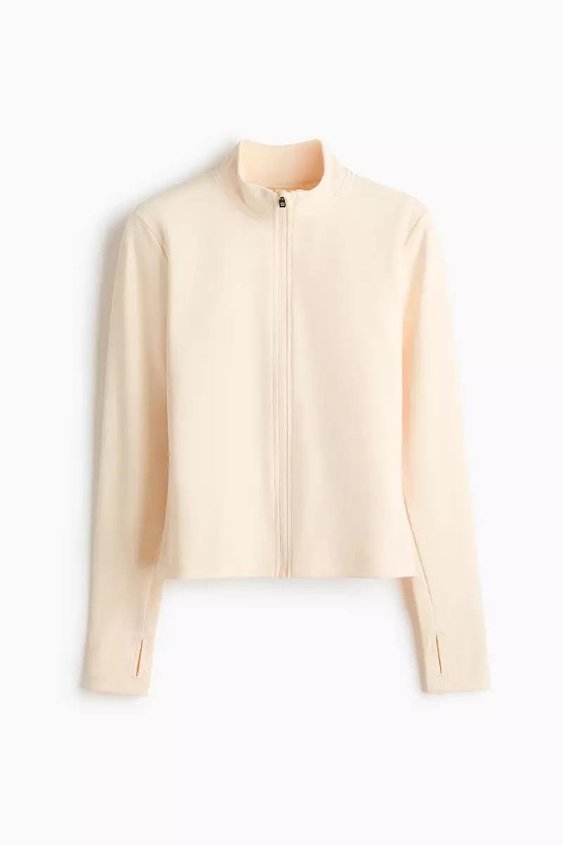 Zip-through sports jacket with SoftMove™
