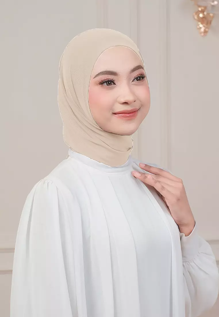 HIJAB INSTAN QIARA - SOFT CHOCO