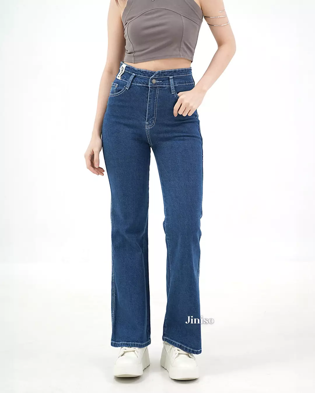 Ultra Highwaist Cutbray Stretch Jeans 611 HANGOUT