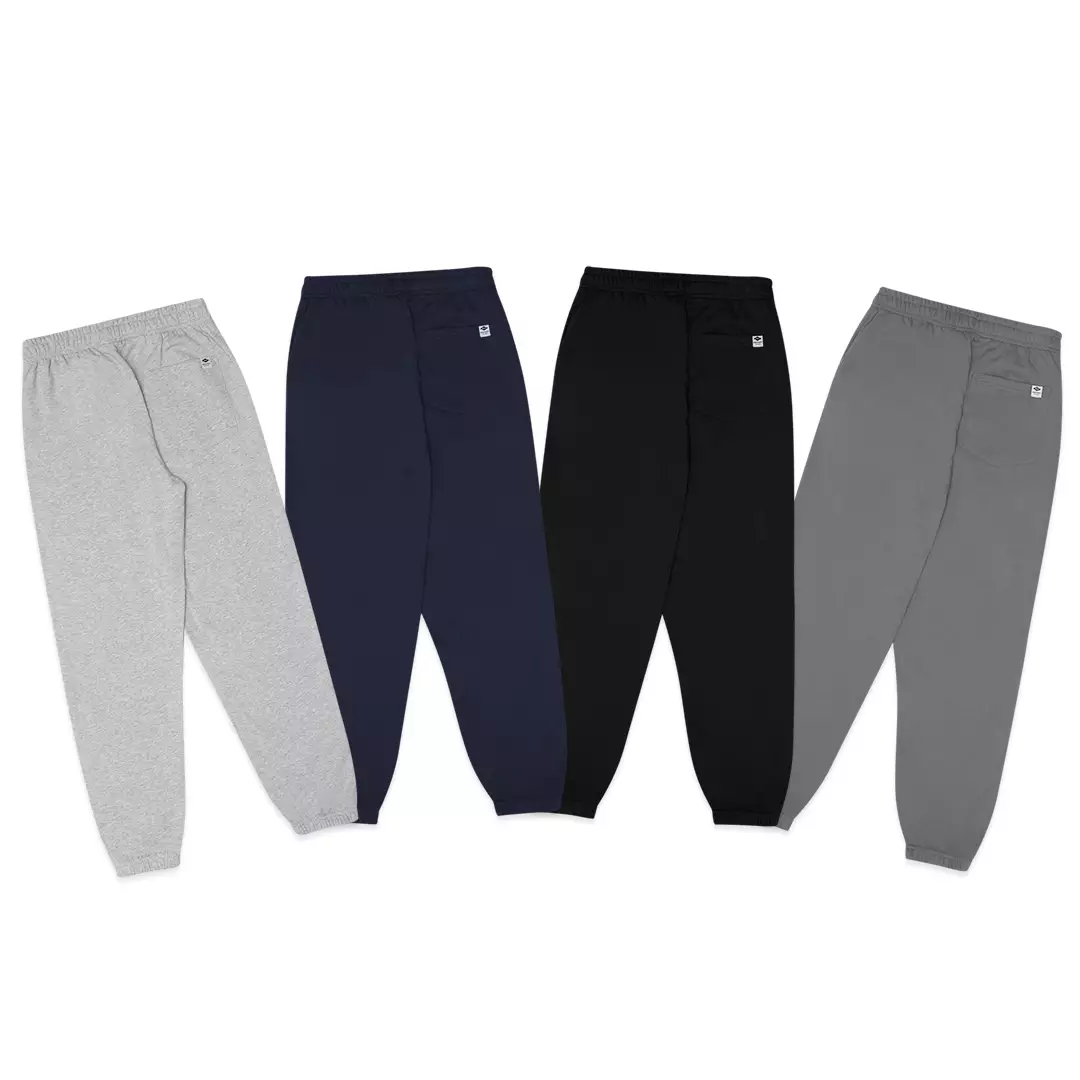 Back Pocket Patch Casual Jogger Pants Navy