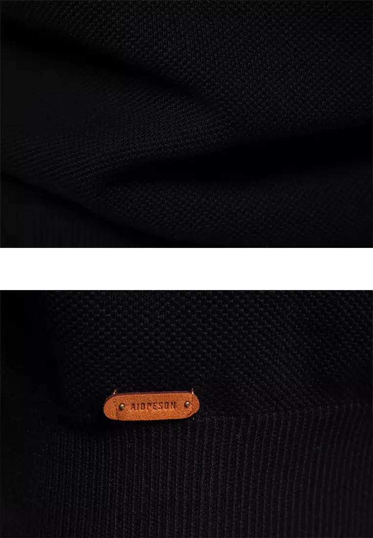 Contrast Stand Collar Knitwear AX-SW135