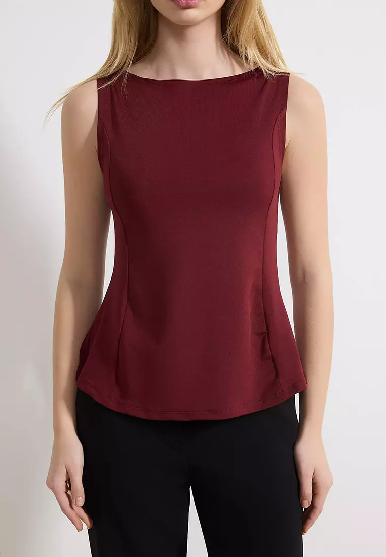 Peplum Fitted/Bodycon Knitted Top