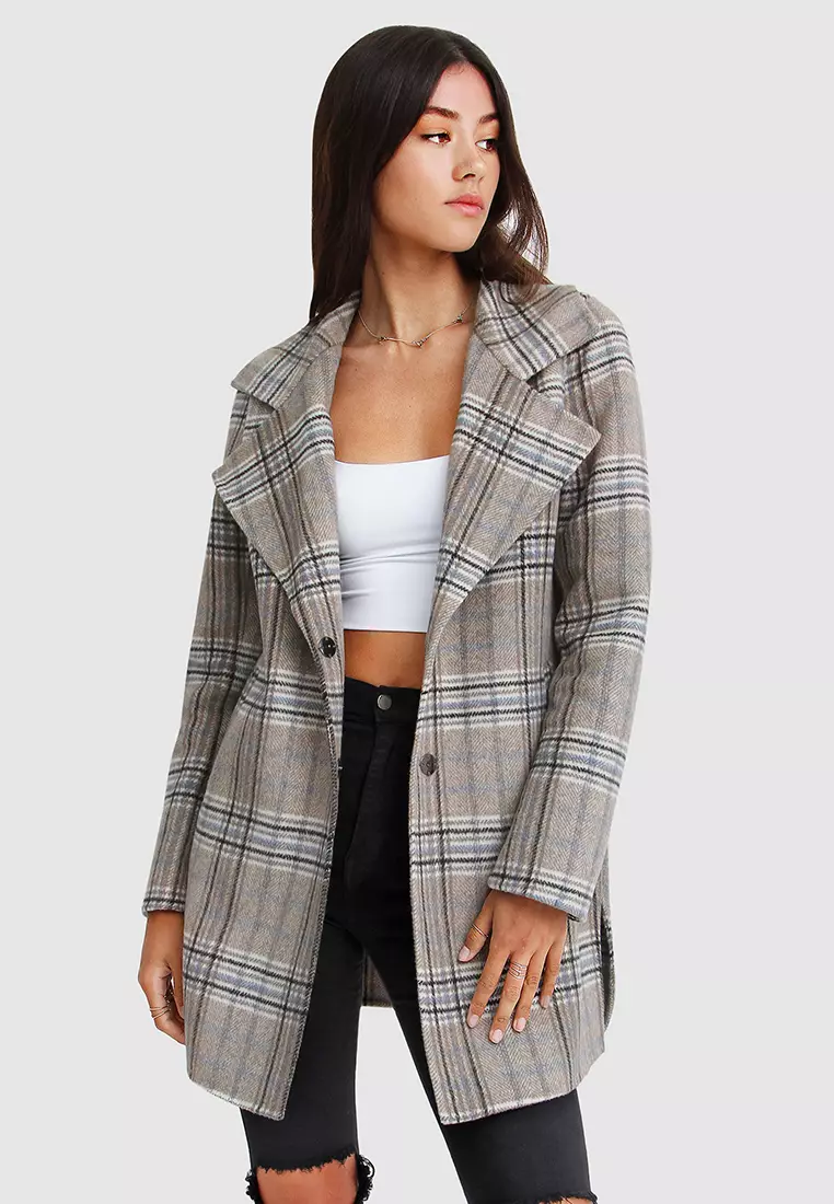 Oversized boyfriend coat top