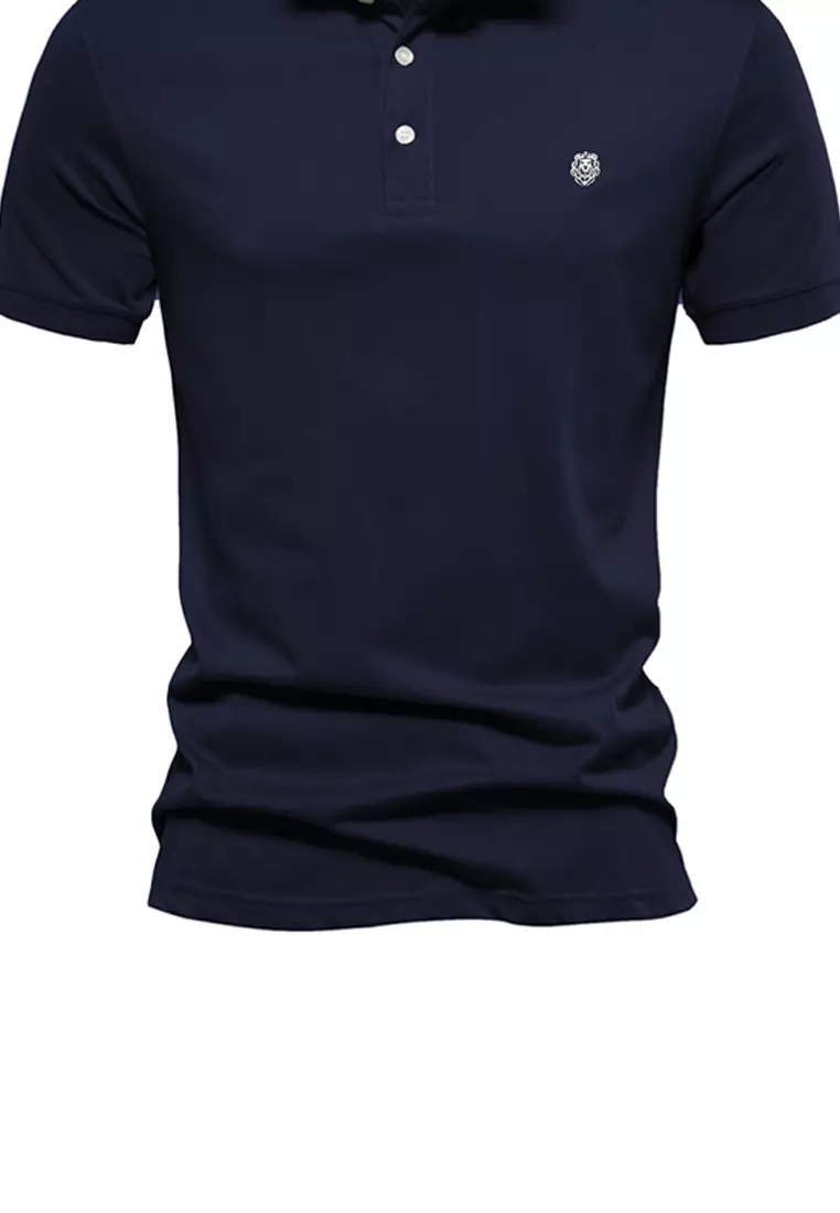 Embroidered Short Sleeve Polo Shirt AX-PL216