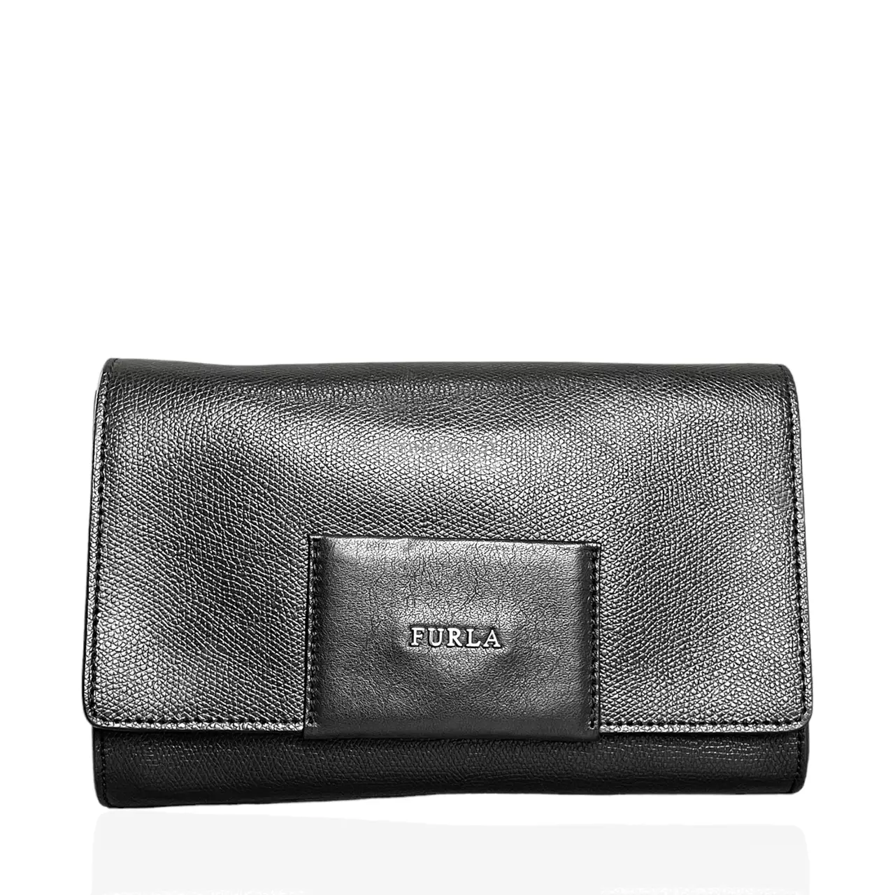 Furla black shoulder discount bag