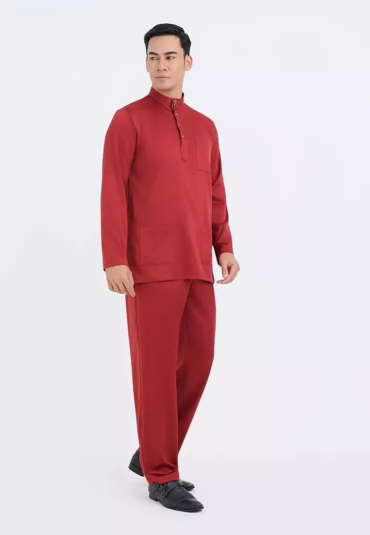 Gene Martino - Faez Baju Melayu Slim Fit Sedondon – Adult 1292