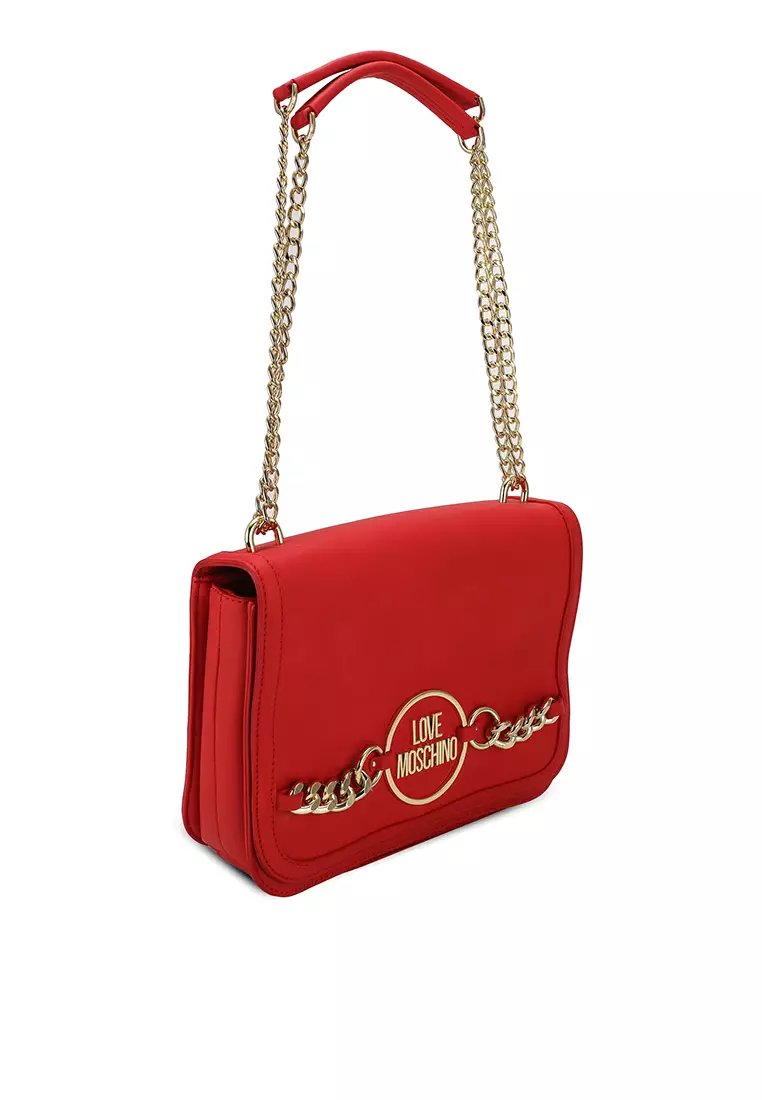 Buy Love Moschino Pre Loved Chain Logo Shoulder Bag Online