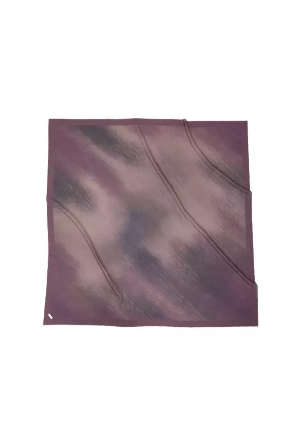 MINIMAL - Zaanera - Scarfs Motif Gradasi - Maroon Warna Maroon