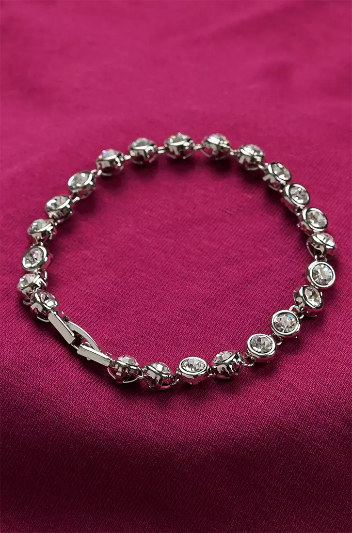Cutie Dots Bracelet with Silver Austrian Element Crystals