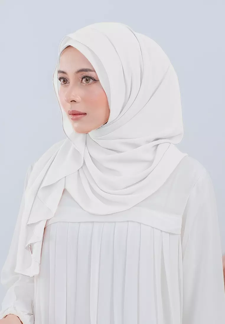 HIJAB INSTAN LUBNA - BROKEN WHITE