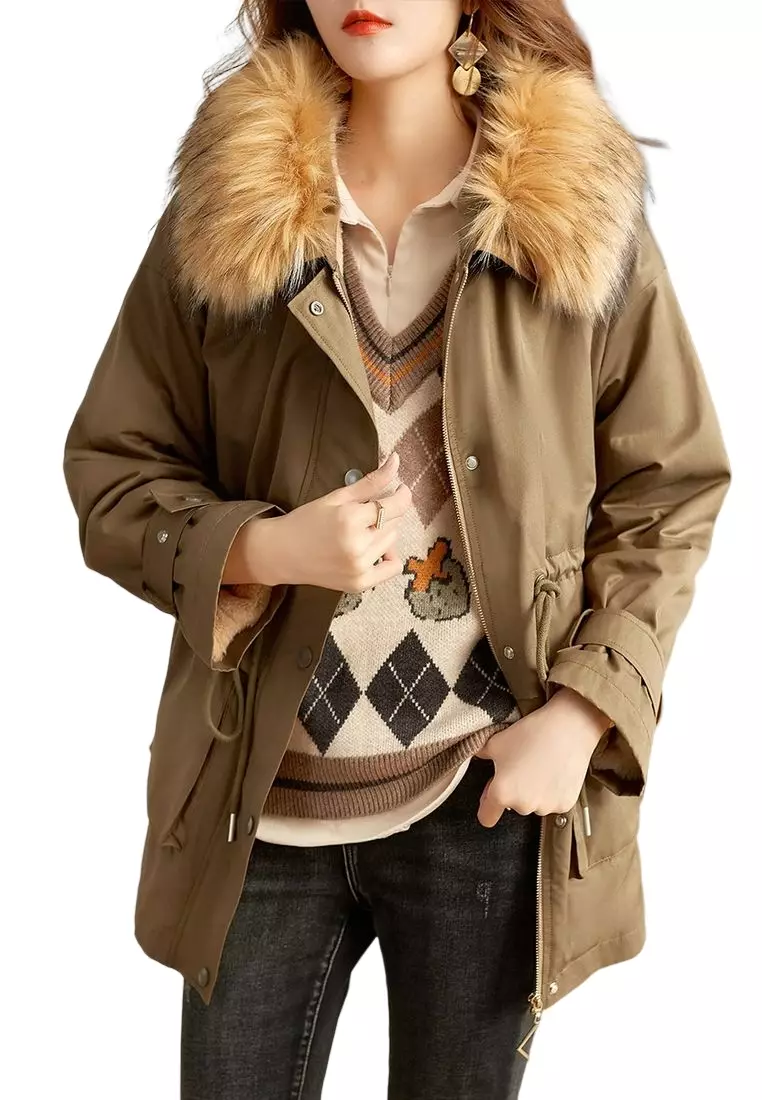 jacket with fur for women