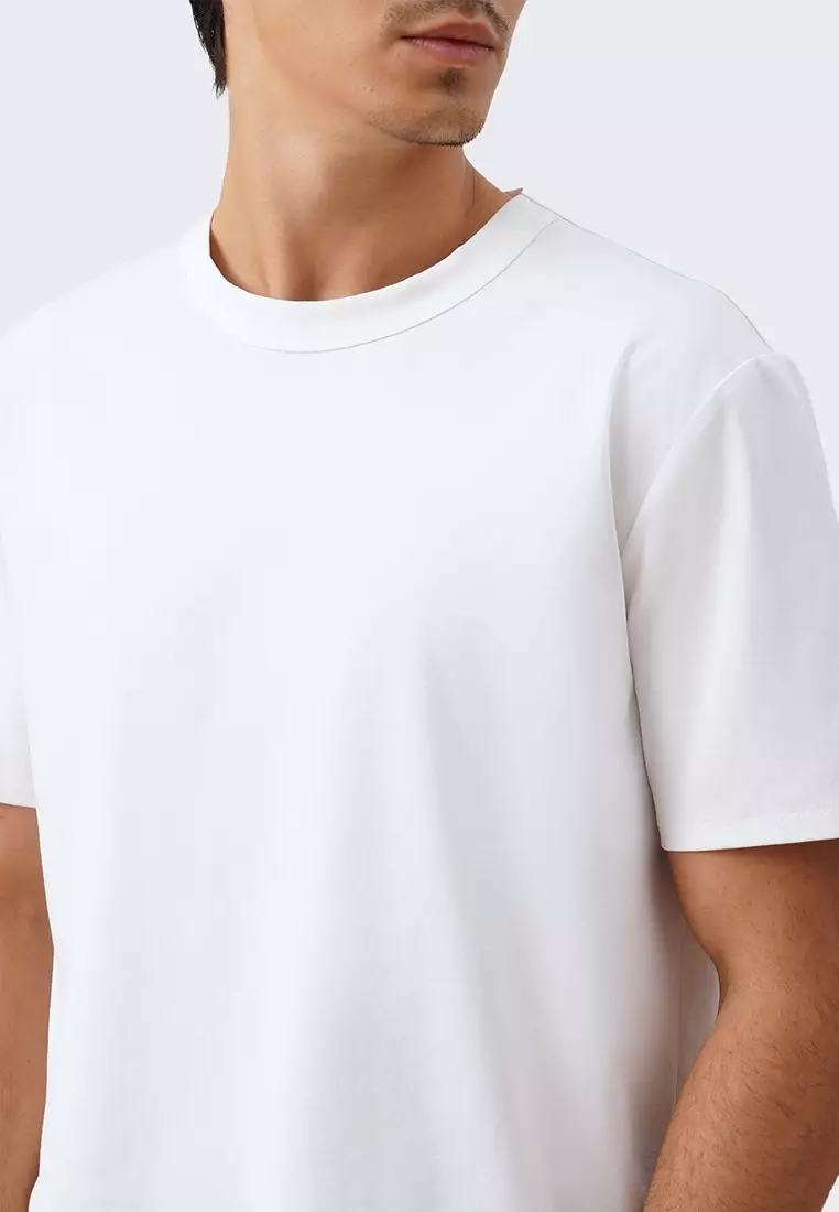 Buy Bocu Men's Regular Fit Slub Cotton T-Shirt 2025 Online ZALORA