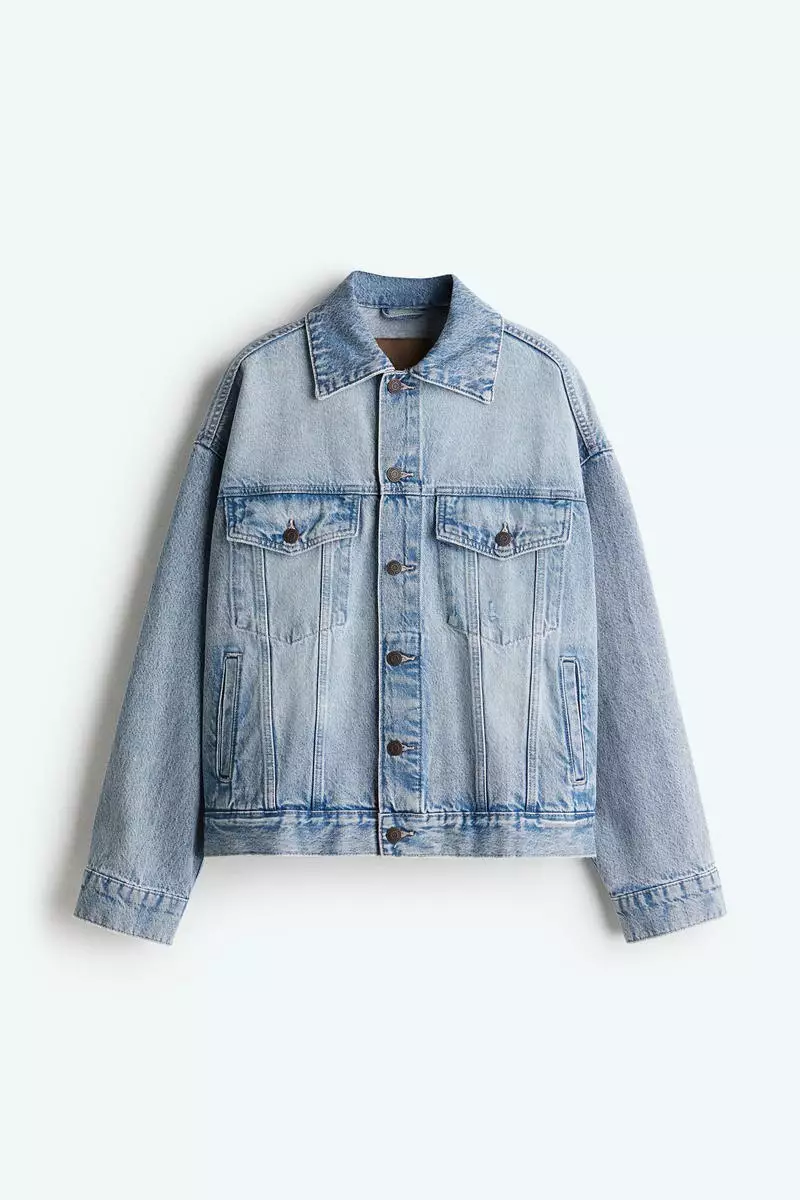 Buy H&M Oversized denim jacket 2025 Online ZALORA