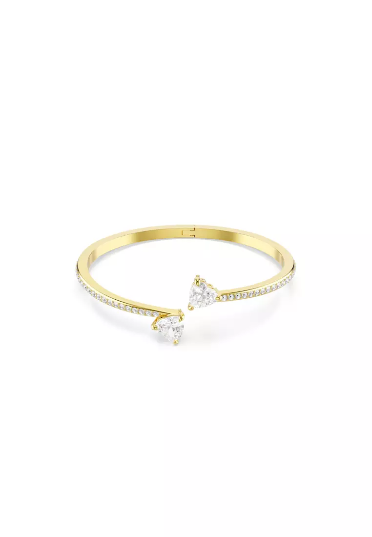 【SWAROVSKI】☆Mesmera バングル☆ Mesmera バングル, ハート, ホワイト, ゴールドトーン・プレー