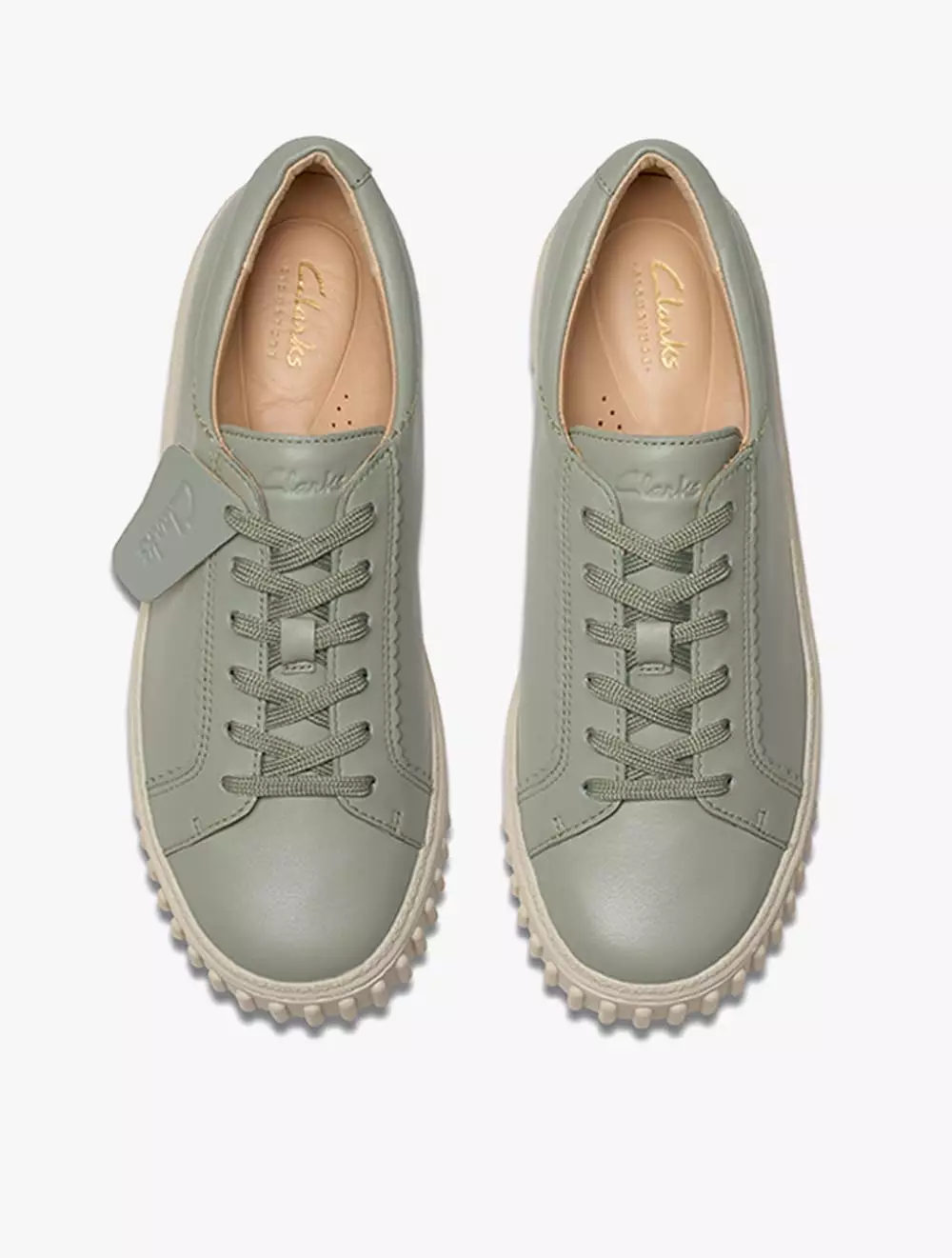 Clarks Mayhill Walk Light Green Lea