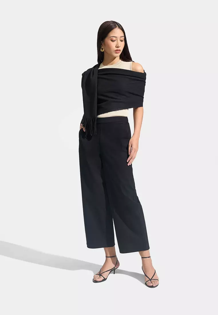 Cozy: Pull Up Straight Leg Trousers