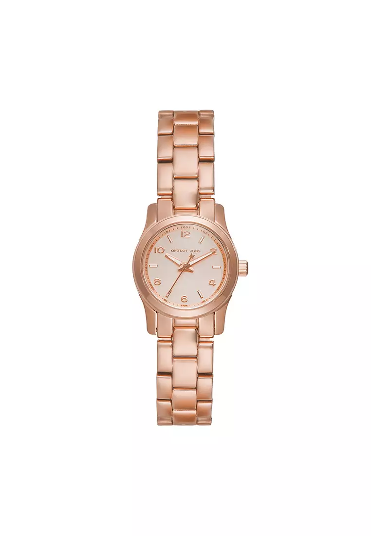 Michael kors watch runway rose gold best sale