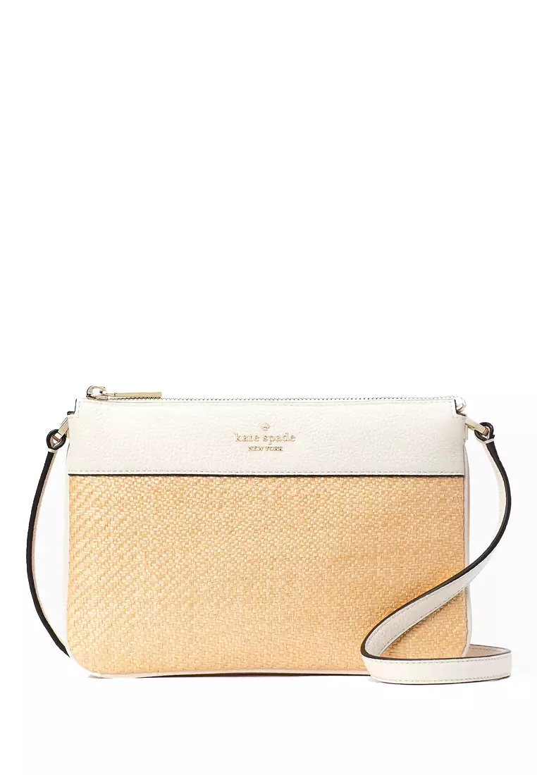 Buy Kate Spade KATE SPADE Leila Straw Triple Gusset Crossbody 2024 Online ZALORA Philippines