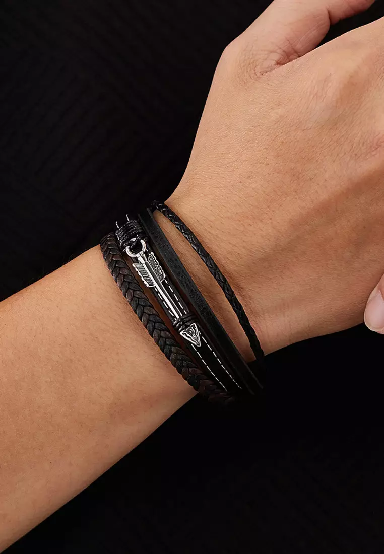 Buy Trendyshop Men's Leather Bracelet 2026 Online | ZALORA