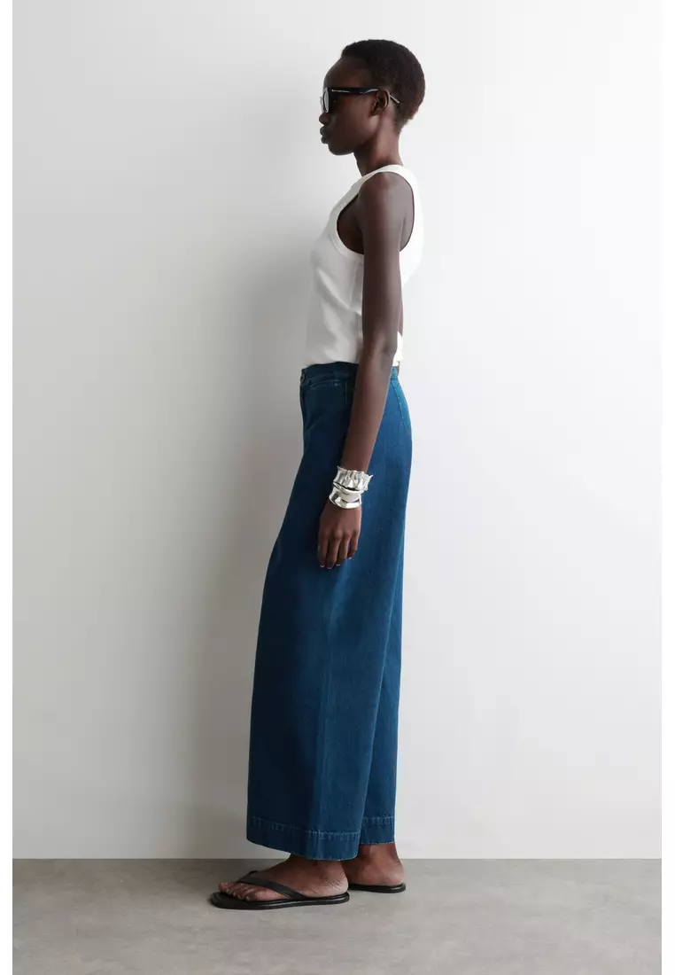 WIDE-LEG DENIM TROUSERS