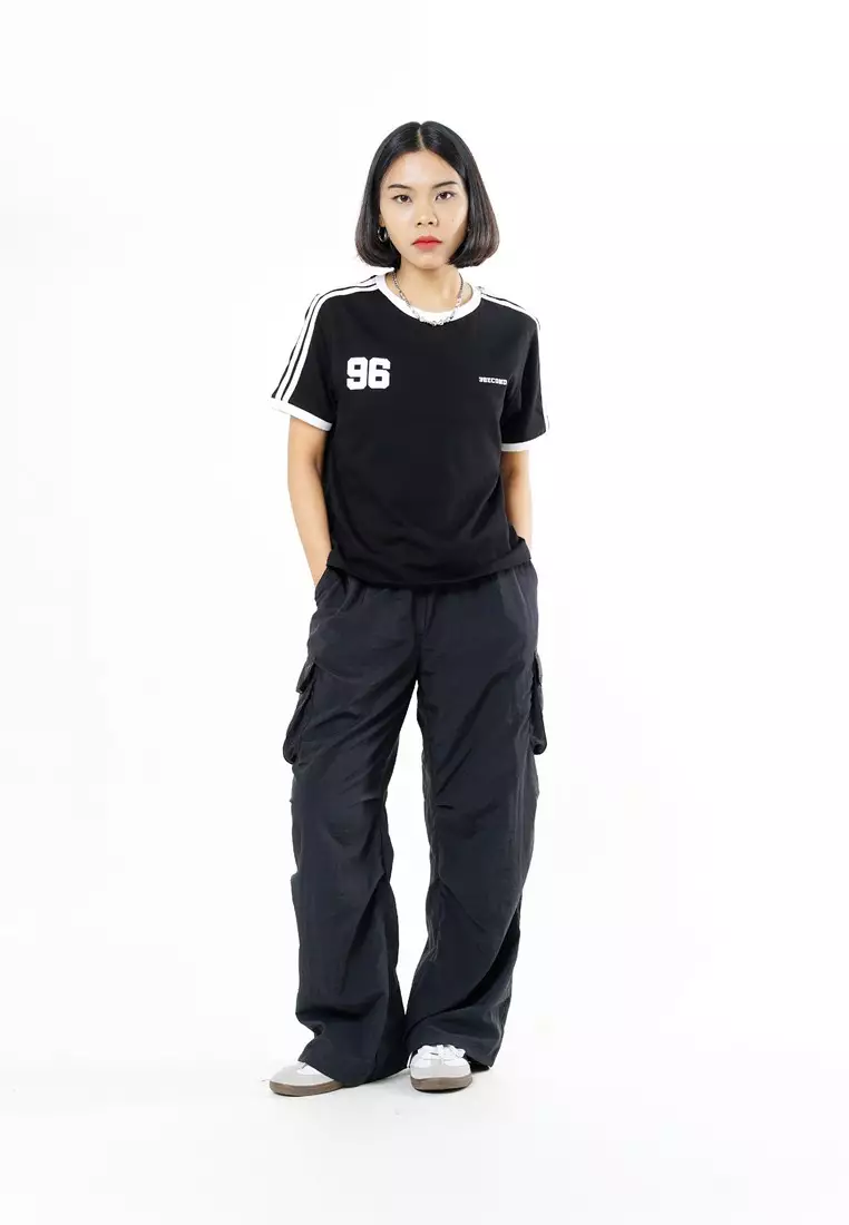 Greenlight Women's Long Cargo Pants Loose Fit Nylon Taslan Naho HP-C071225