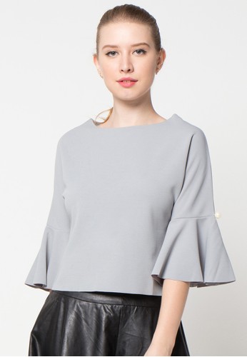 Bell-Shaped Armhole Blouse